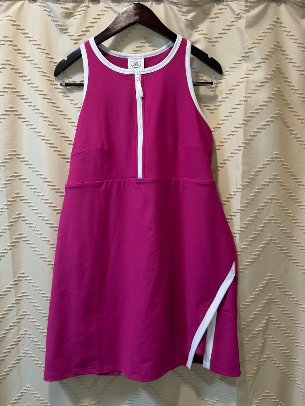 SAGE Collective Tennis Dress XL Built In Shorts Pocket Athletic Pink